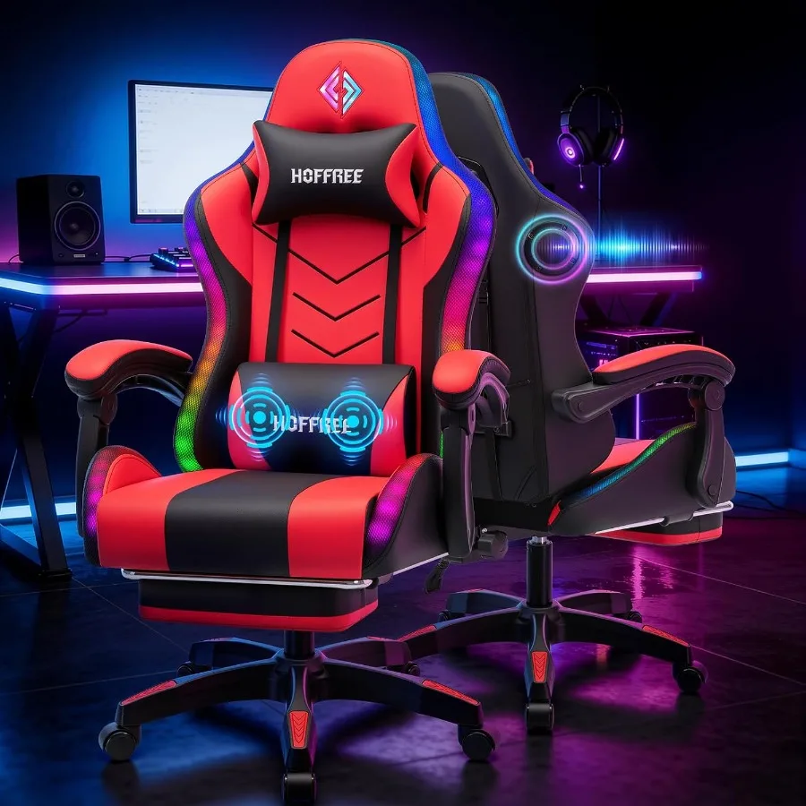 RGB Gaming Chair with Speakers - đánh giá và giá Speakers