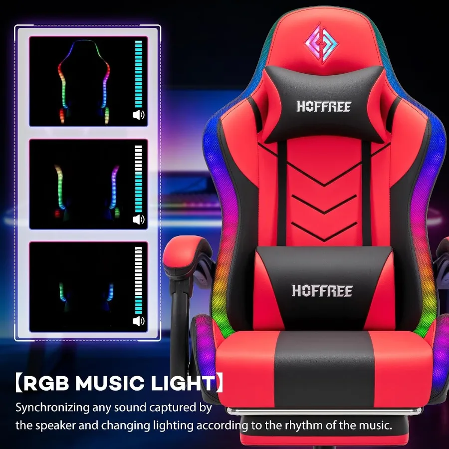 RGB Gaming Chair with Speakers - đánh giá và giá Speakers