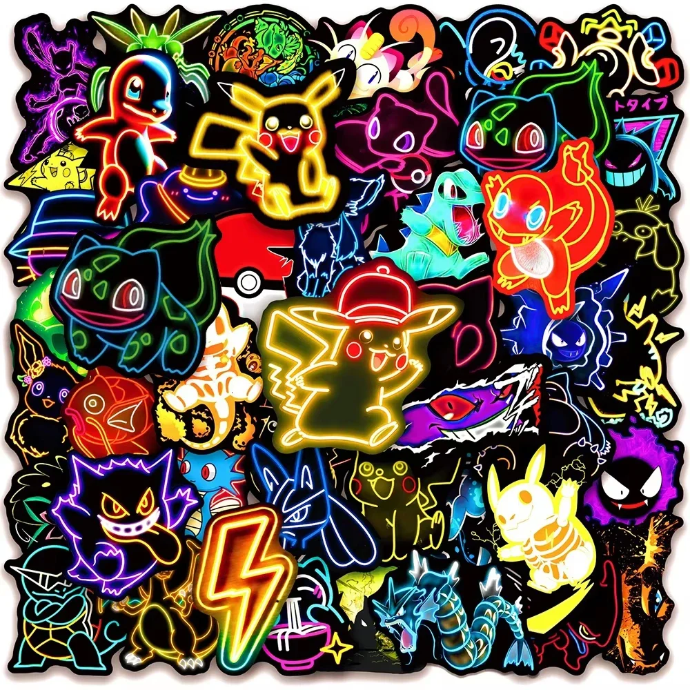 100pcs Neon  Pokémon  Stickers - đánh giá và giá Laptops