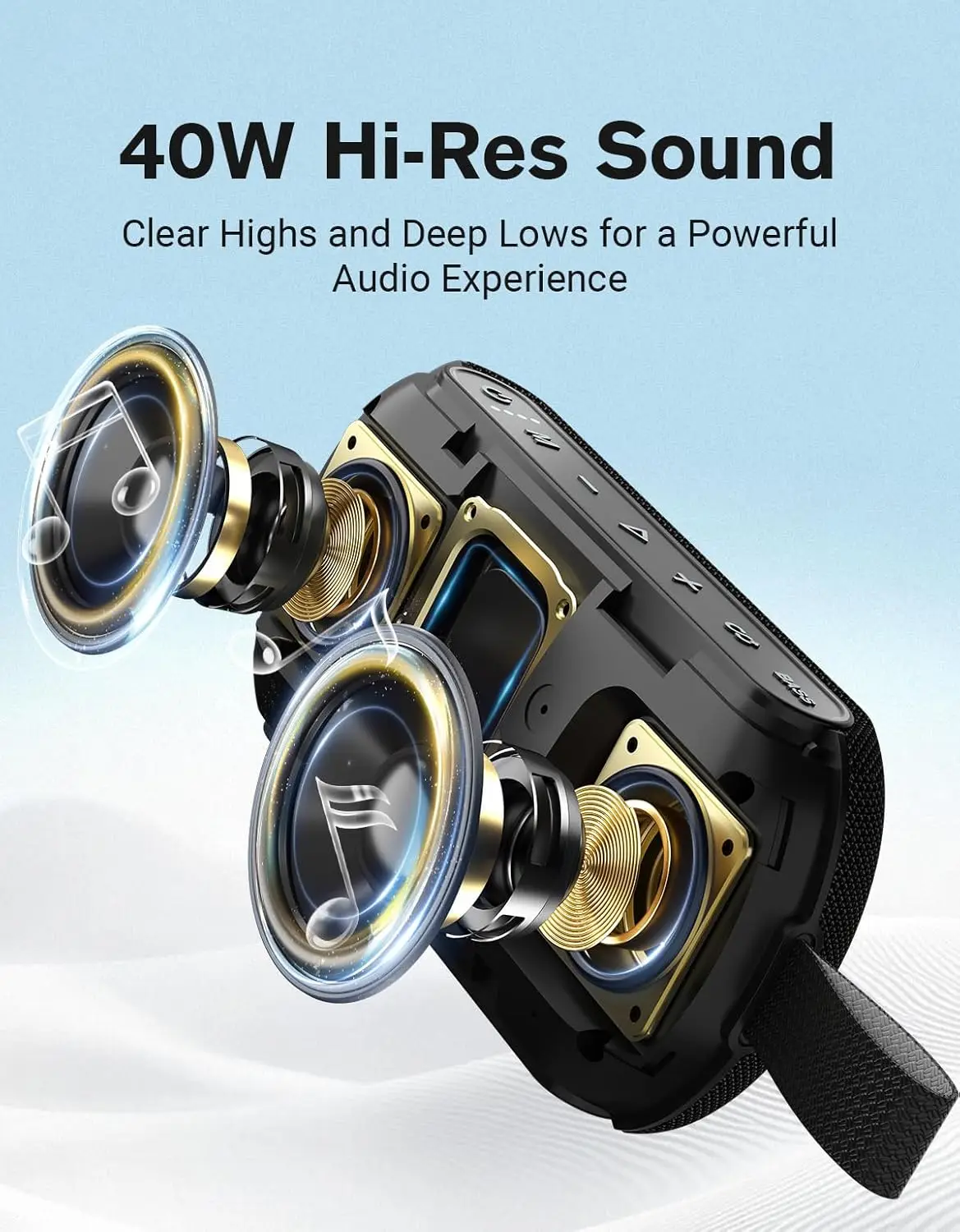 OHAYO 40W Wireless Portable Bl - đánh giá và giá Portable Bluetooth Speaker Waterproof Ipx7